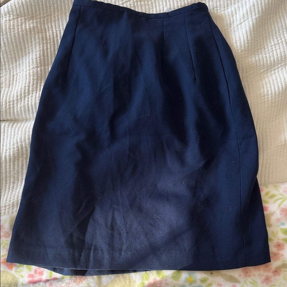 Chic Navy Blue Pencil Skirt